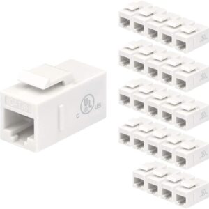 Cat 6 inline coupler - White